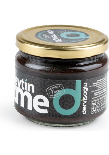 Siyah Zeytin Ezmesi Cam Kavanoz 280 gr