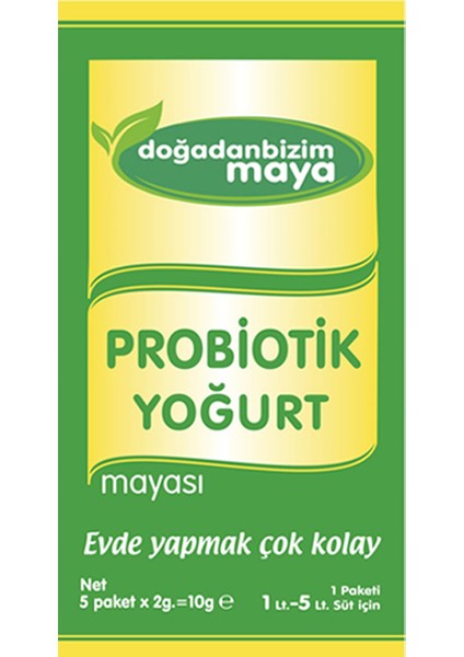 Doğadan Bizim Probiyotik Yoğurt Mayası 2 x 10 gr + Gıda Termometresi