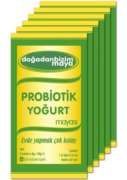 Doğadan Bizim Probiyotik Yoğurt Mayası 6 x 10 gr + Gıda Termometresi