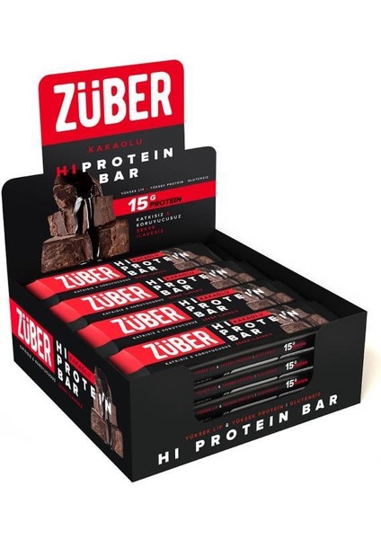 Kakaolu Yüksek Protein Bar 12 x 45 gr