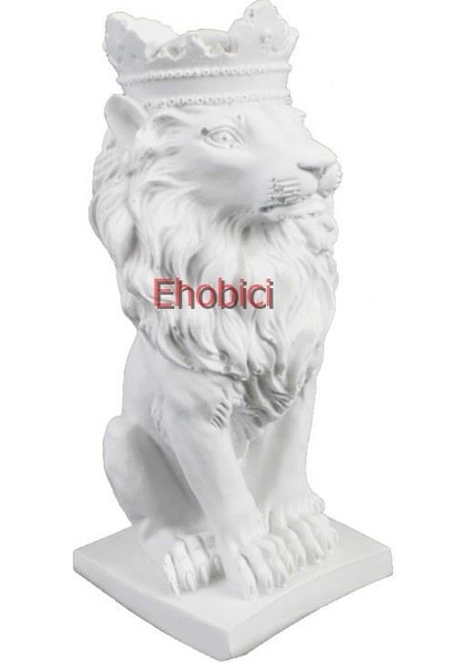 Polyester Taçlı Aslan 16X8CM HYK666