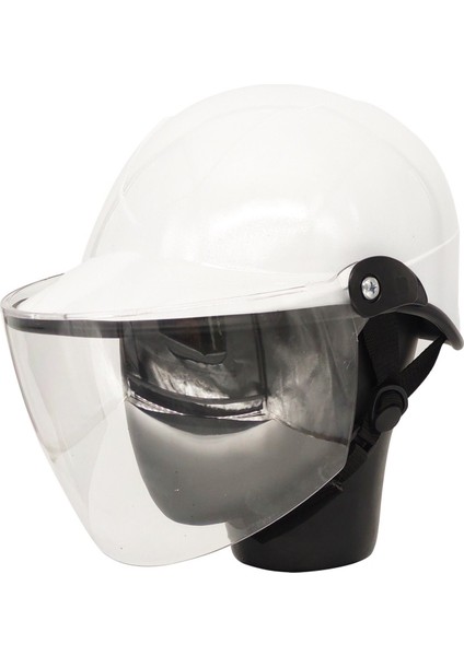 Motosiklet Jokey Kask Camlı Beyaz Standart Beden