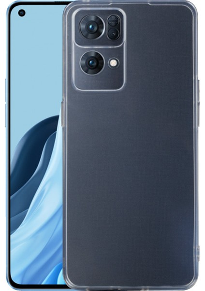 Oppo Reno 7 Pro Kılıf Kamera Korumalı Ultra Ince Şeffaf Silikon Kılıf