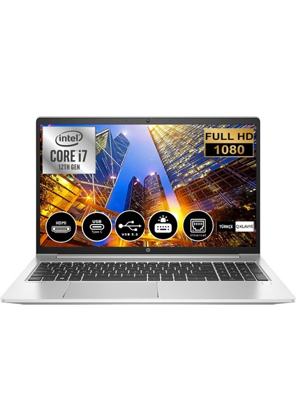 Proobok 450 G9 Intel Core i7 1255U 16 GB 256 GB SSD Freedos 15.6" FHD Taşınabilir Bilgisayar 6S6X1EA03