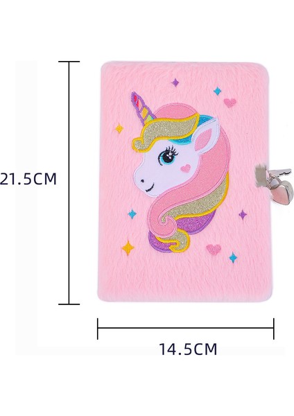 Kilitli Çocuk Unicorn Defter Günlük - Pembe (Yurt Dışından) fiyatları