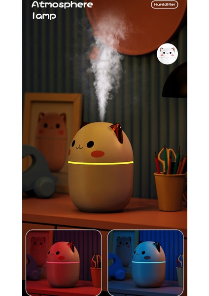 Gece Işığı ile Sevimli Hayvan Şeklinde 200ML Hava Nemlendirici - Pembe (Yurt Dışından) indirimleri