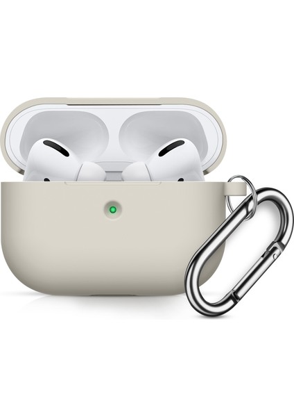 Airpods Pro Için Silikon Kulaklık Kılıfı - Gri (Yurt Dışından)