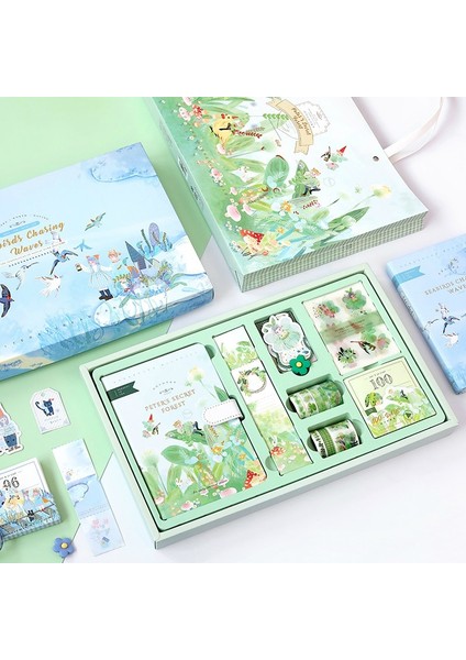Peri Masalı Yapışkan Bantlı Defter Kırtasiye Seti - Yeşil (Yurt Dışından) fırsatları