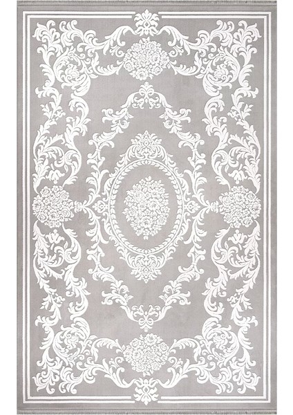 Ipek Mekik Halı Sardes 6938 A Gri Modern Salon Halısı
