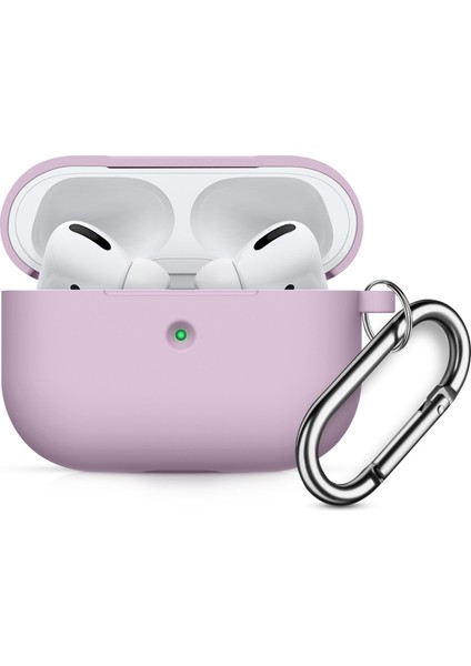 Airpods Pro Için Silikon Kulaklık Kılıfı - Mor (Yurt Dışından)