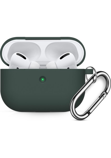 Airpods Pro Için Silikon Kulaklık Kılıfı - Yeşil (Yurt Dışından)