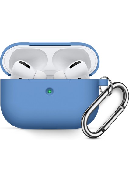 Airpods Pro Için Silikon Kulaklık Kılıfı - Mavi (Yurt Dışından)