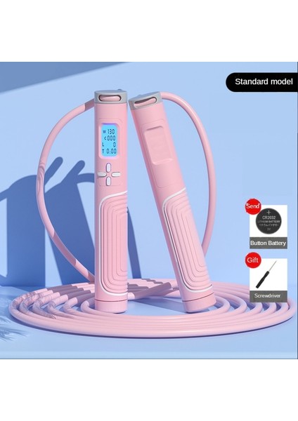 Dolaşmayan Dijital Sayaçlı Atlama Ipi - Pembe (Yurt Dışından)