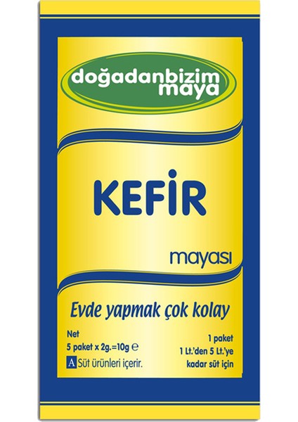 Doğadan Bizim Kefir Mayası 10 gr + Gıda Termometresi