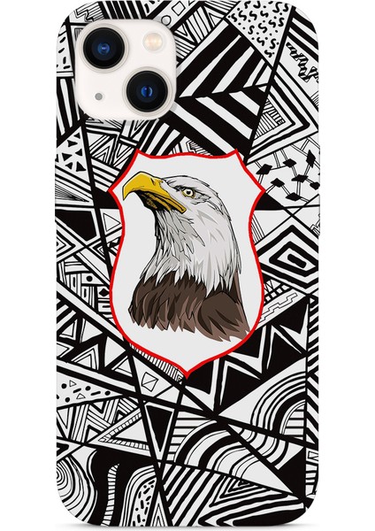 Asya Case Kartal Baskılı Iphone 13 Mini Silikon Telefon Kılıfı Beşiktaş