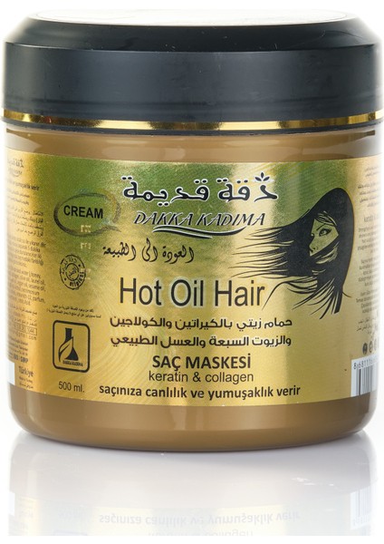 Keratin ve Collagen Saç Kream Bakamı 500 ml Dakka Kadıma