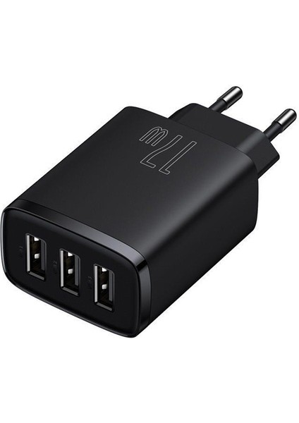 Kompakt 3 USB Portlu 17W Hızlı Şarj Başlığı Adaptörü