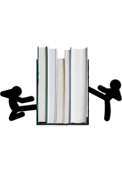 Metal Kitap Tutucu Judocu Adam Figürlü Kitap Desteği, Dekoratif Kitaplık