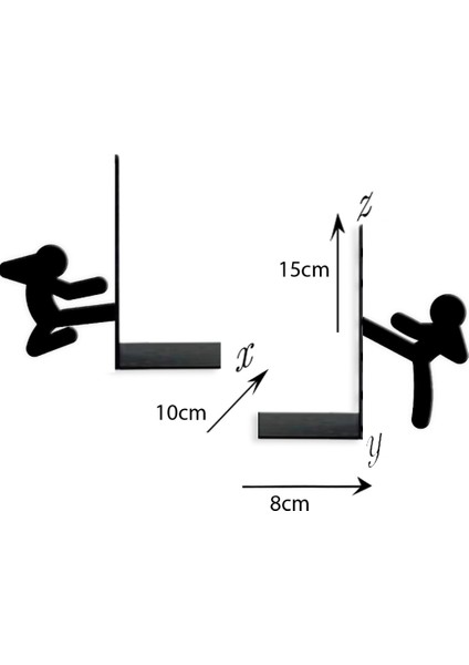 Metal Kitap Tutucu Judocu Adam Figürlü Kitap Desteği, Dekoratif Kitaplık fiyatları