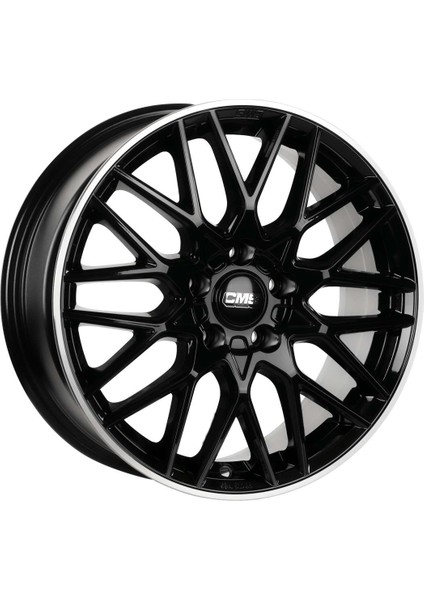 1062-01 7.0X17"-5X112 ET40 66.5 Diamond Rim Black Gloss Jant (4 Adet)