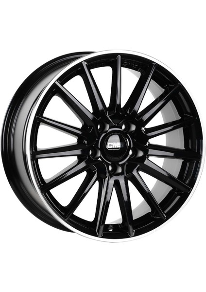 1023-02 8.0X18"-5X114.3 ET35 67.2 Diamond Rim Black Gloss Jant (4 Adet)