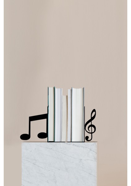 Metal Kitap Tutucu Notalar Figürlü Kitap Desteği, Dekoratif Kitaplık