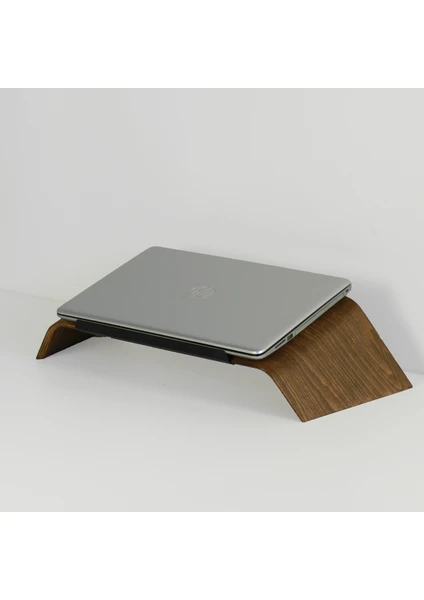 Fagus Wood Doğal Ağaç Laptop Masa Standı ve Yükseltici Notebook Tutucu