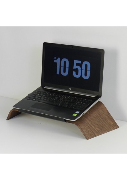 Fagus Wood Doğal Ağaç Laptop Masa Standı ve Yükseltici Notebook Tutucu