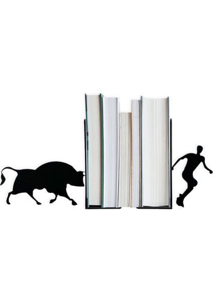 Metal Kitap Tutucu Boğa Figürlü Kitap Desteği, Dekoratif Kitaplık fiyatları