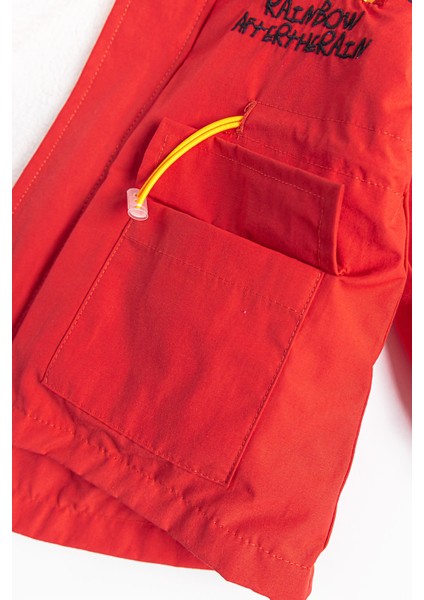 Gökkuşağı Işlemeli Peluş Astarlı Kız Çocuk Mont indirimleri