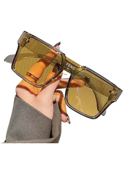 UV400 Koruyucu Kadın Güneş Gözlüğü - Gri (Yurt Dışından)