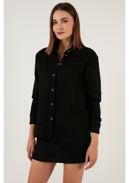 Pamuklu Oversize Tüvit Gömlek Bayan Gömlek 42190503