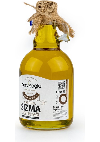 Soğuk Sıkım Sızma Zeytinyağı Cam 1 lt