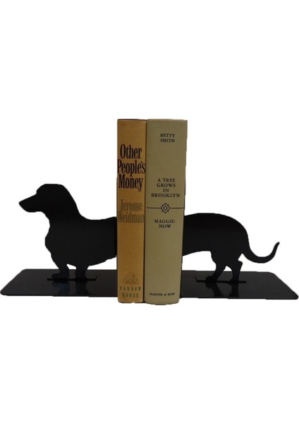Köpek Metal Kitap Tutucu 2'li Takım
