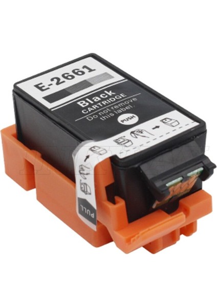 WF-100W T266 T2661 Epson Workforce C13T26614010 Siyah Muadil Kartuş 250 Sayfa Chipli
