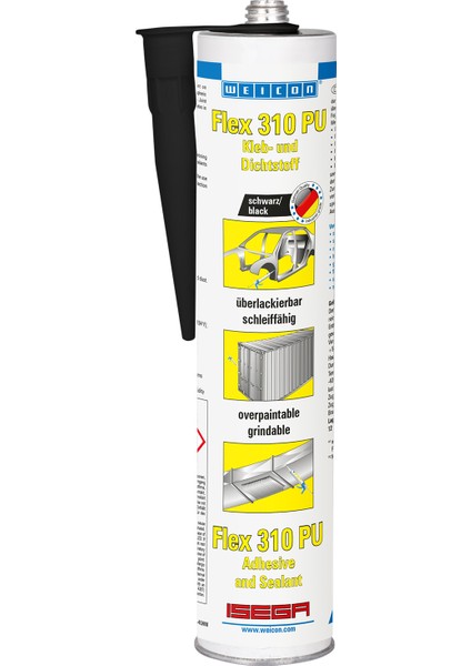 Flex 310 PU Yapıştırıcı 300 ml, siyah