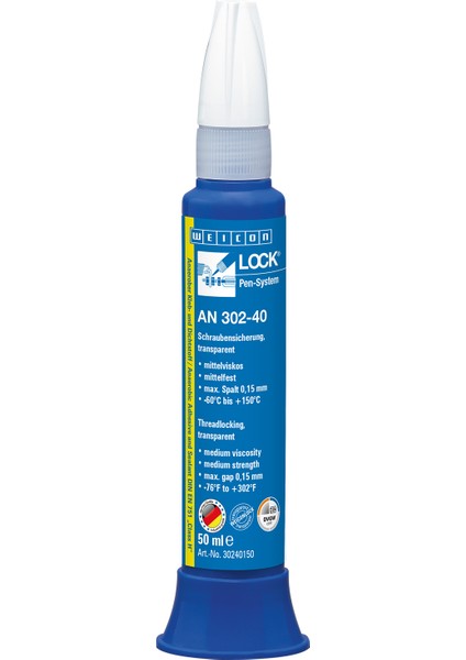 Weıconlock® An 302-40 Sızdırmazlık Malzemesi 50 Ml, Şeffaf