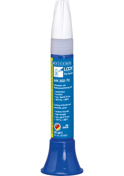 Weıconlock® An 302-70 Sızdırmazlık Malzemesi 20 Ml, Yeşil
