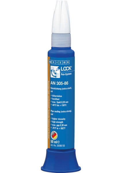 Weıconlock® An 305-86 Sızdırmazlık Malzemesi 50 Ml, Kırmızı