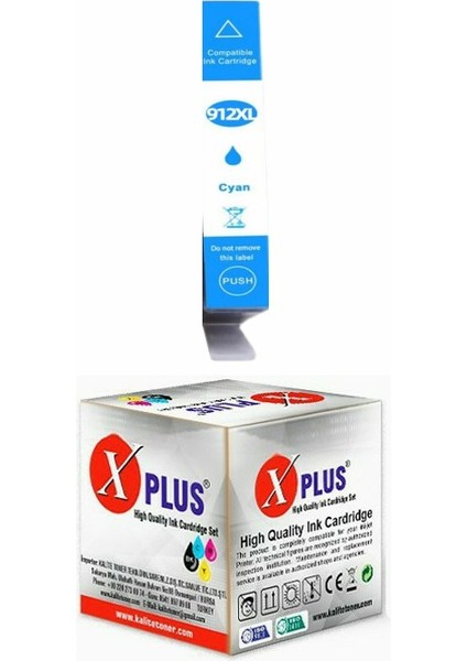 912XL-917XL 3YL81AE HP Officejet Pro 8014 All-In-One Mavi Muadil Kartuş 825 Sayfa Chipli