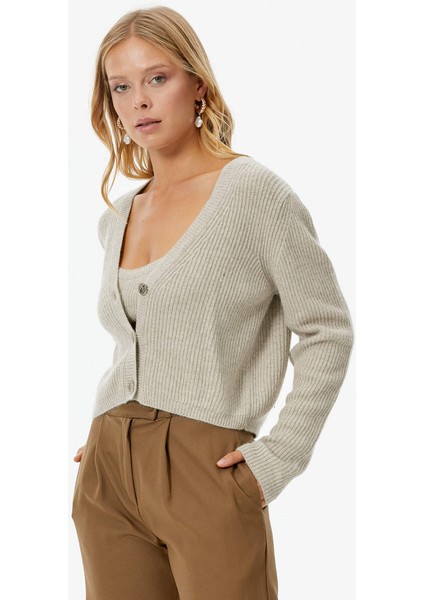 Hırka Atlet Ikili Triko Takım - Bej fiyatları