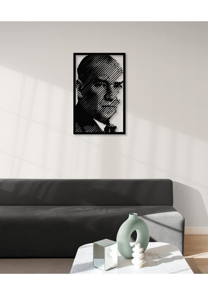 Atatürk Portre Metal Duvar Tablosu