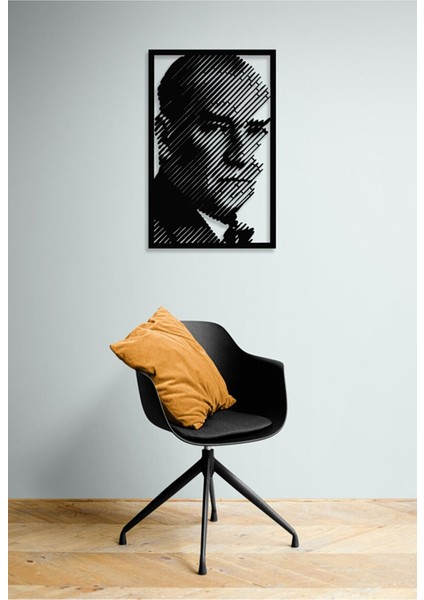 Atatürk Portre Metal Duvar Tablosu