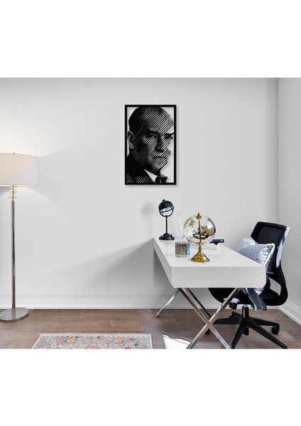 Atatürk Portre Metal Duvar Tablosu