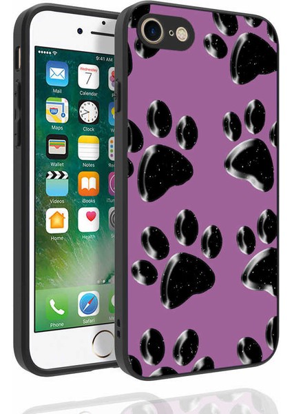 Apple iPhone Se 2022 / Se 2020 / 8 / 7 Kılıf Desenli Kamera Korumalı Parlak Nora Kapak NO3 Renkli