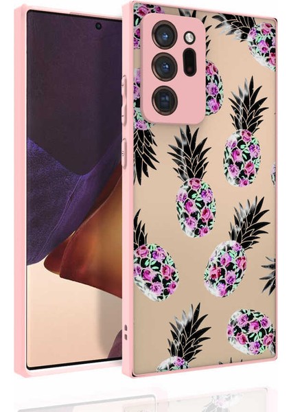 Samsung Galaxy Note 20 Ultra Uyumlu Kılıf Desenli Kamera Korumalı Parlak Nora Kapak NO1 Renkli