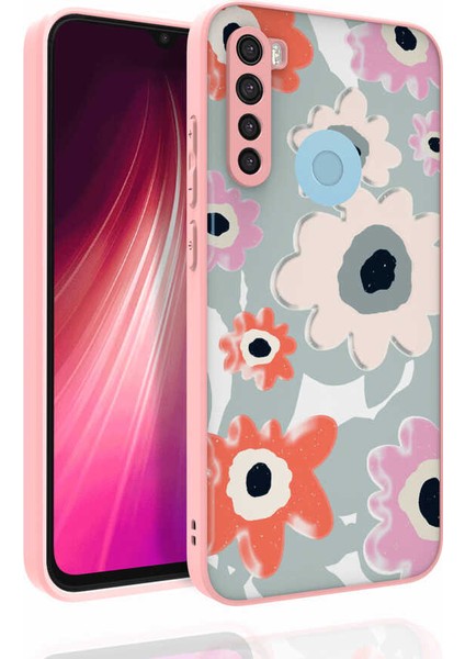 Xiaomi Redmi Note 8 Kılıf Desenli Kamera Korumalı Parlak Nora Kapak NO5 Renkli