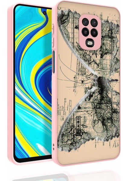 Xiaomi Redmi Note 9 Pro Kılıf Desenli Kamera Korumalı Parlak Nora Kapak NO4 Renkli