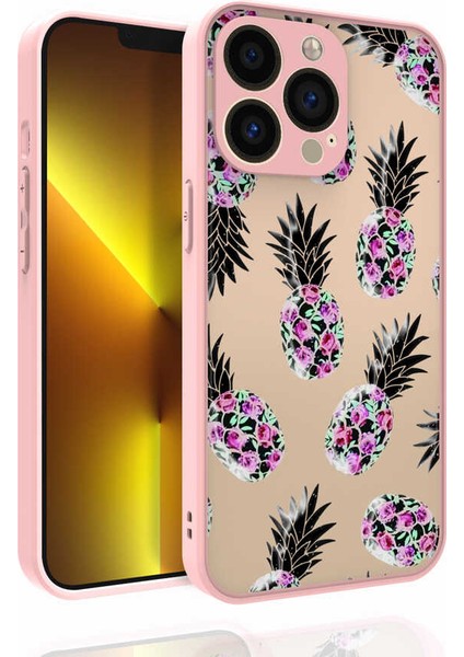 Apple iPhone 13 Pro Max Kılıf Desenli Kamera Korumalı Parlak Nora Kapak NO1 Renkli