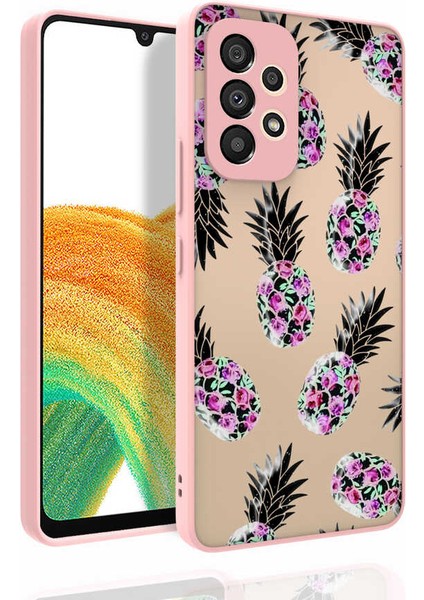 Samsung Galaxy A52 Uyumlu Kılıf Desenli Kamera Korumalı Parlak Nora Kapak NO1 Renkli